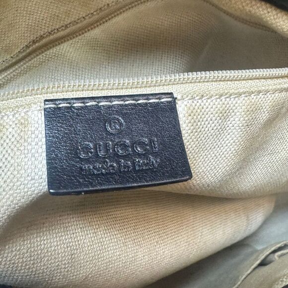 GUCCI Black Guccisima Leather Sukey 2way Satchel Bag Auth - Picture 14 of 16